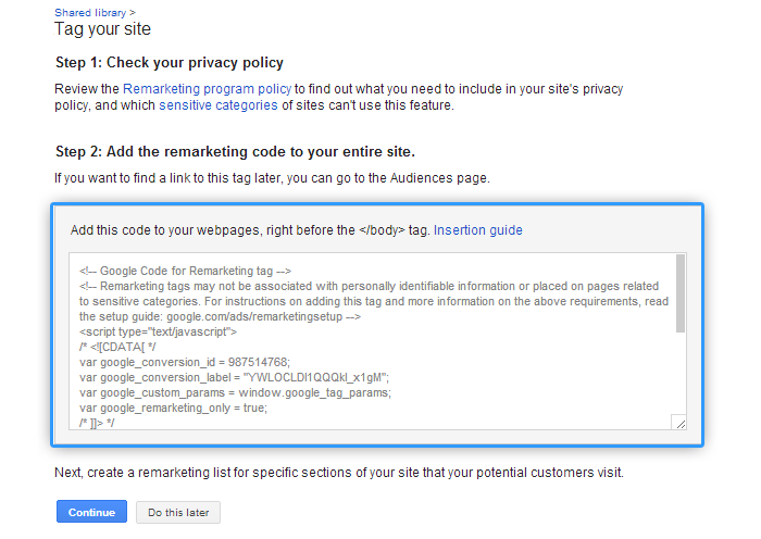 Google Remarketing Step by Step Guide for Beginners 8 23