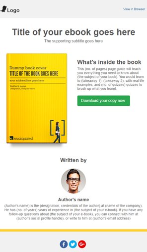 lead nurturing - Lead Nurturing - Responsive email template for e-book download