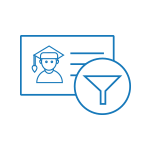 Enrollment funnel icon