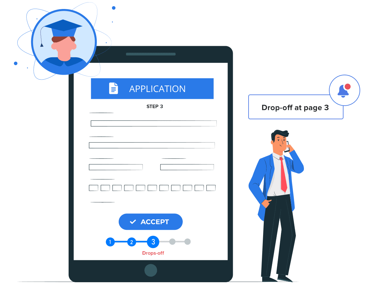 Customer portal - student application portal