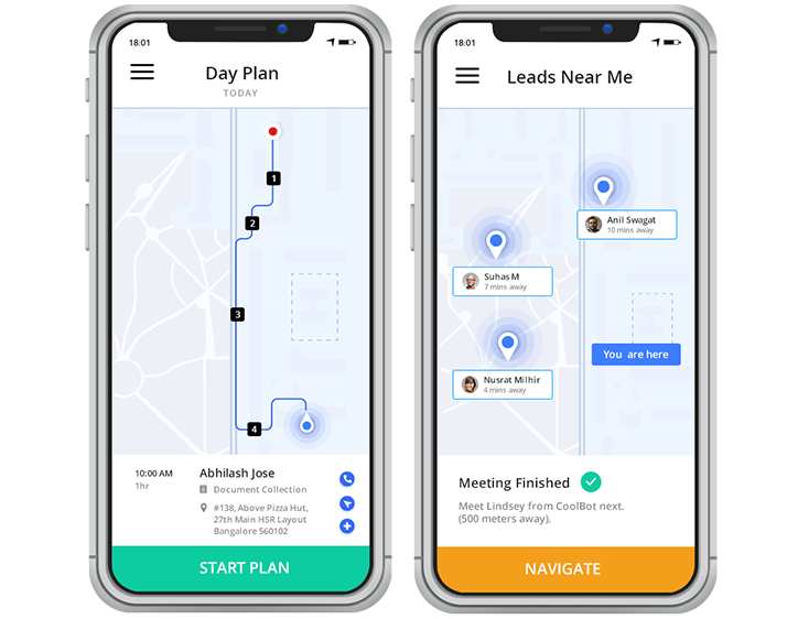 Field force automation - day and route planning