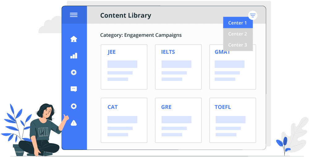 lead nurturing - content library