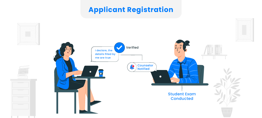 Registration of first time users is made easy with the help of mobile OTP verification and email verification to ensure your student inquiries are genuine.  