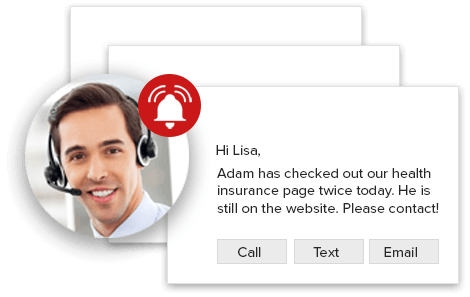 Alert your team for new responses of leads  in Insurance
