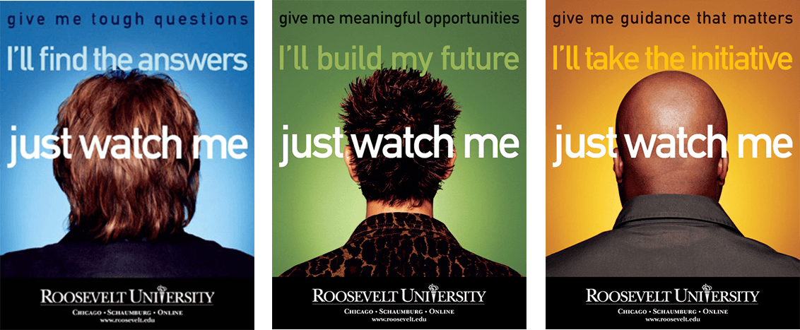 Banner Advertising in higher education - Roosevelt university