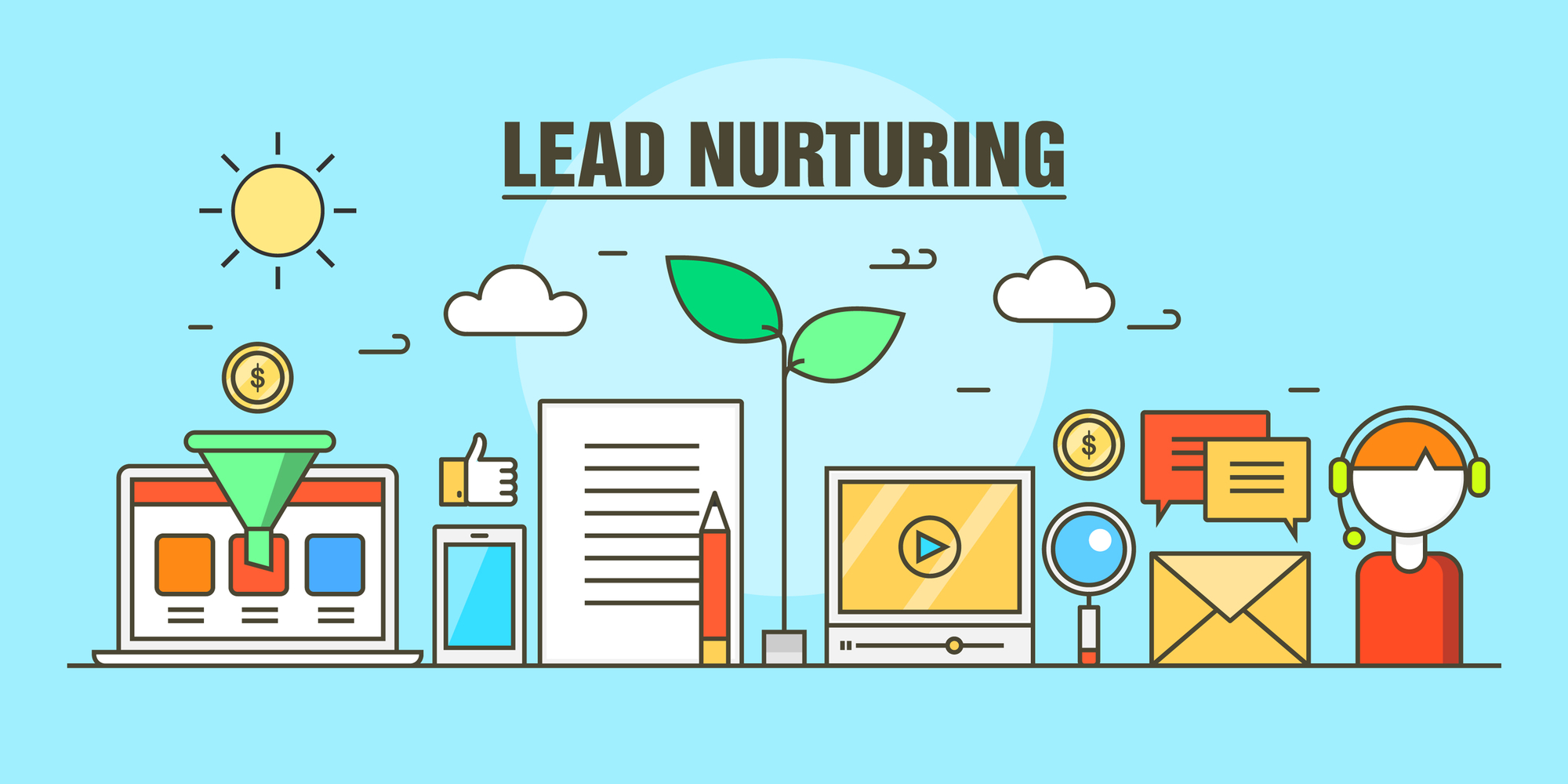 B2B digital marketing - lead nurturing
