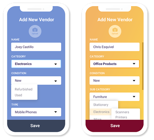 Dynamic forms - Vendor Onboarding and Vendor Management