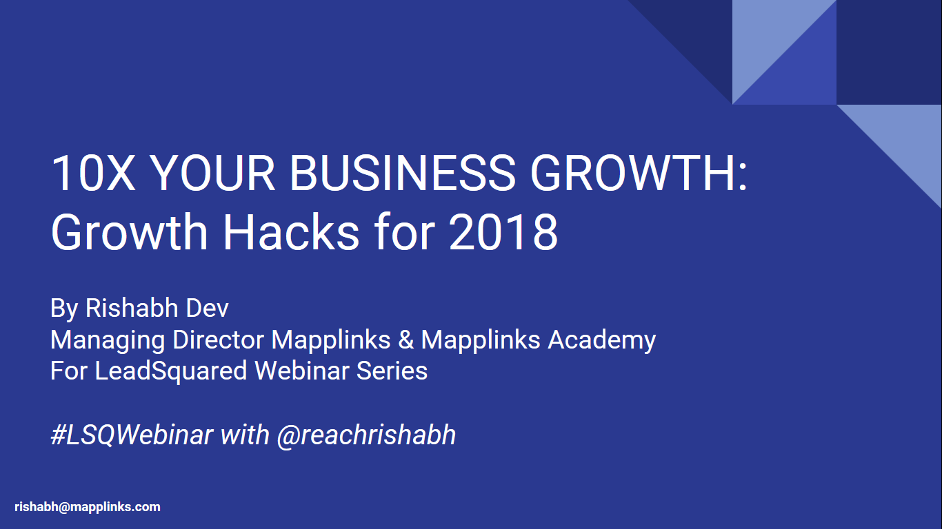 Growth Hacks for 2018