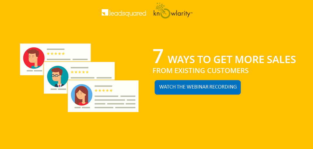 How to incease revenue from existing customers- webinar recording