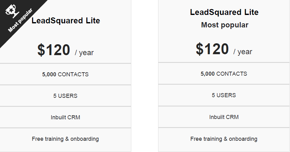 LSQ Pricing