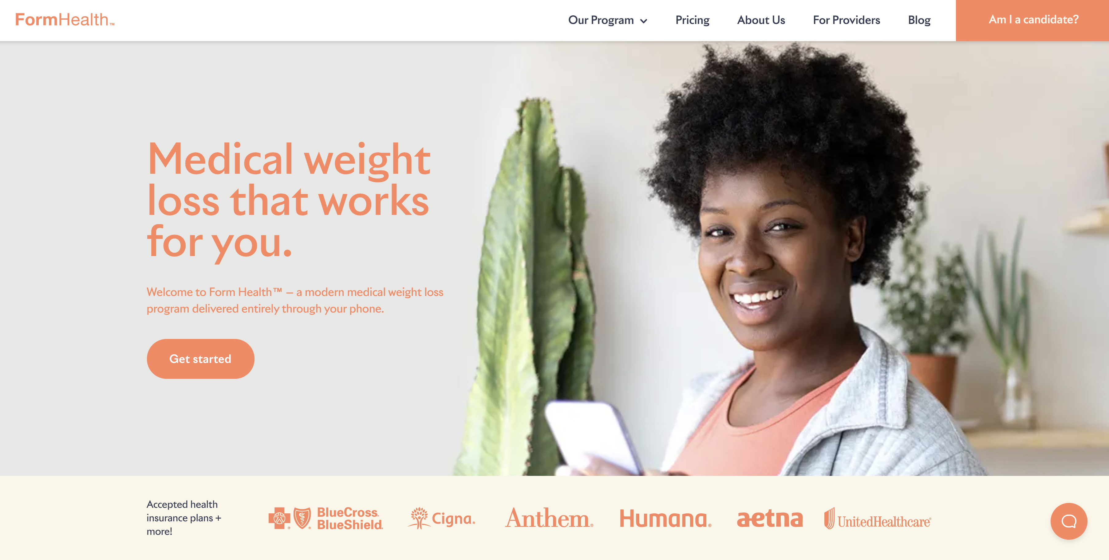 FormHealth homepage