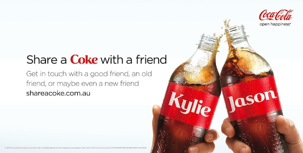 Share a coke - Use experimental marketing