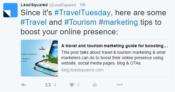 Social Media Marketing- Twitter posts