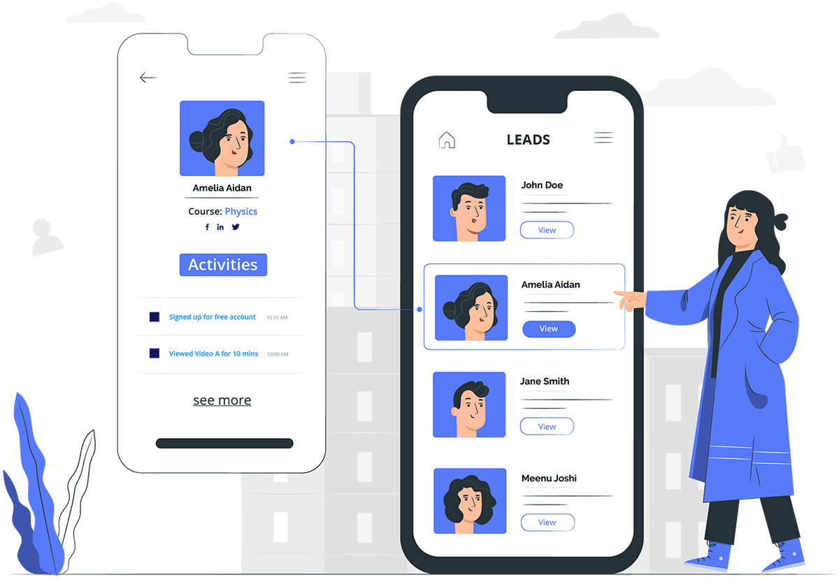 Tracking the journey of students on the platform