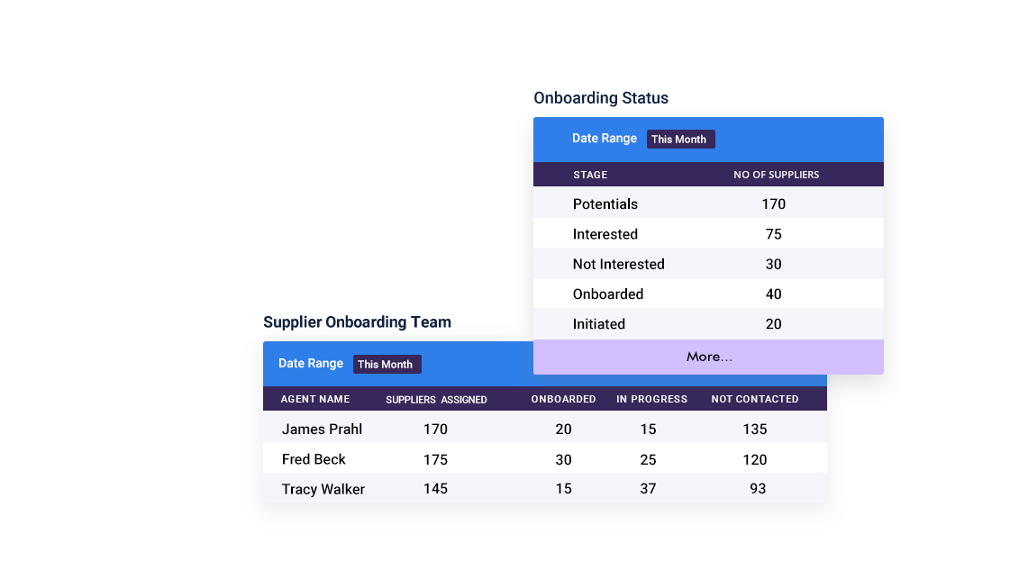 Supplier Onboarding Reports and Analytics