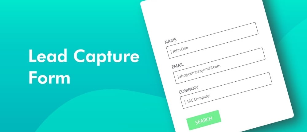 Lead capture form - banner