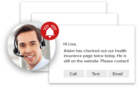 Automate notification and reminders for health insurance leads
