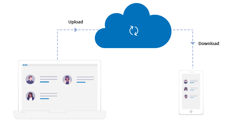 Contact management software - Cloud-based accessibility