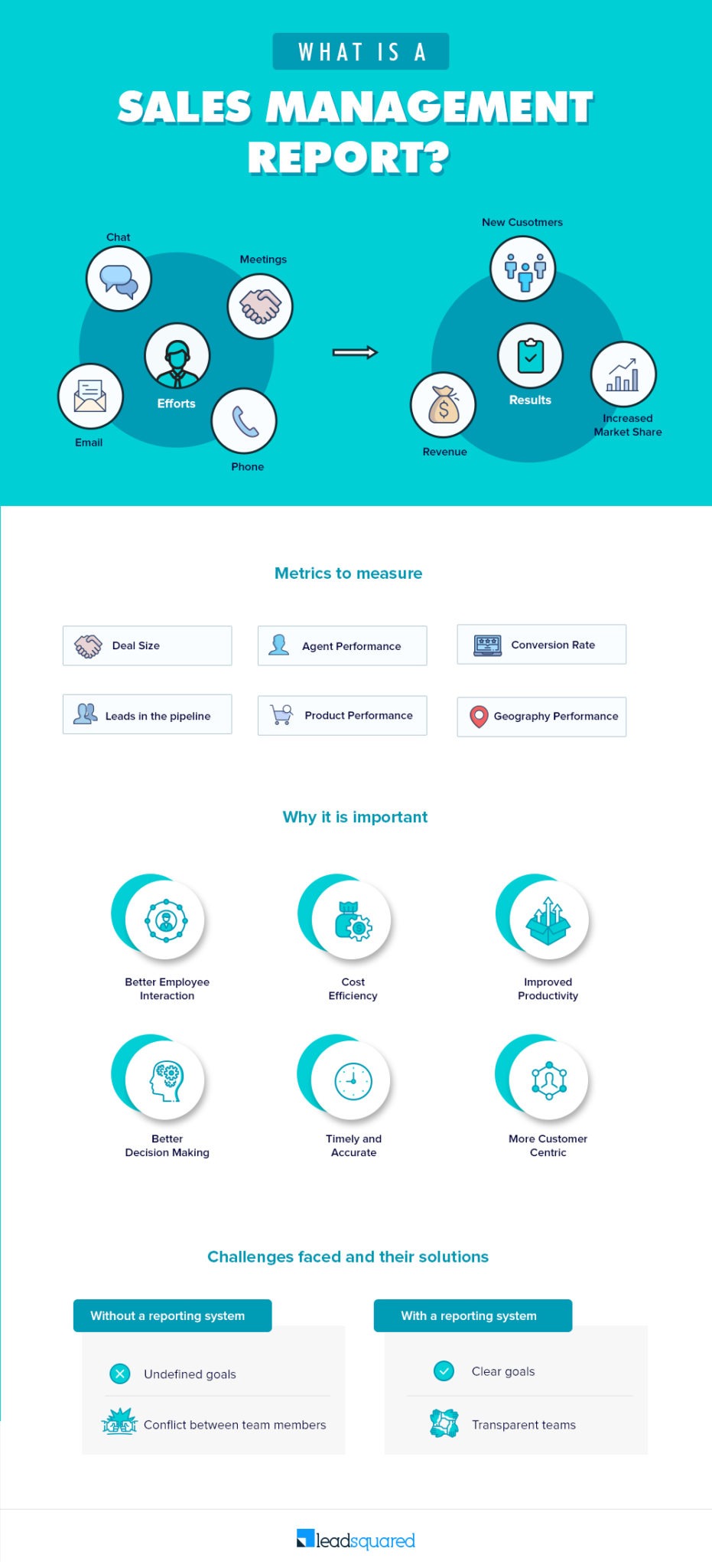Sales management reports - infographic
