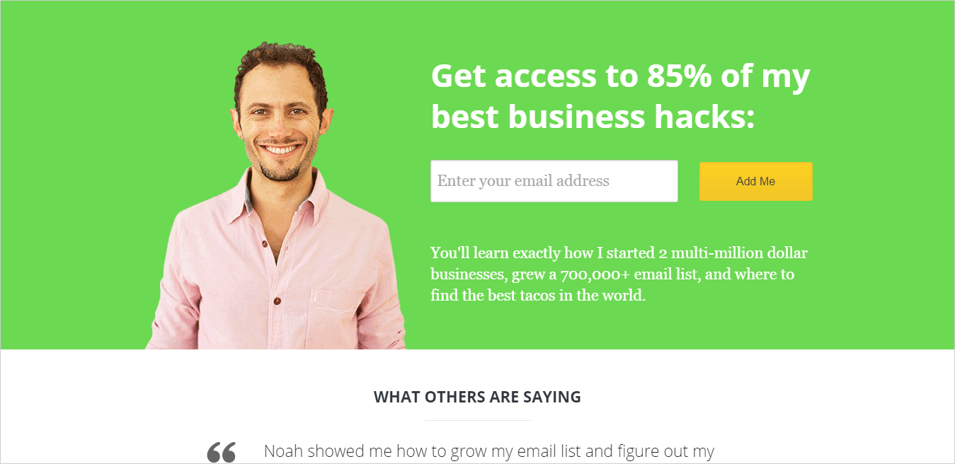 landing page example okdork 1
