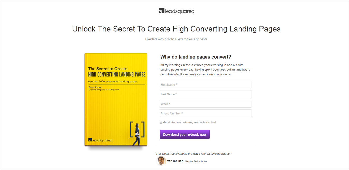 landing page examples