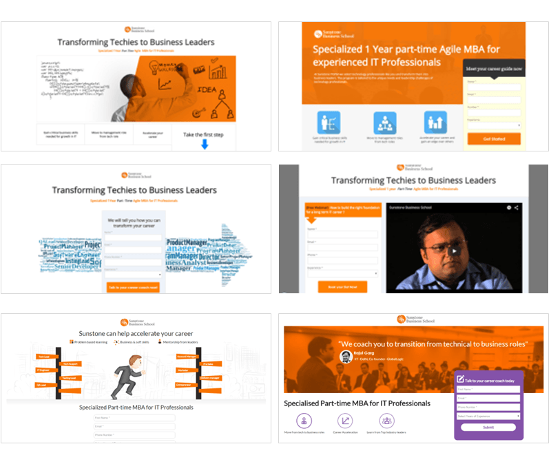 landing page optimization Education landing pages 1