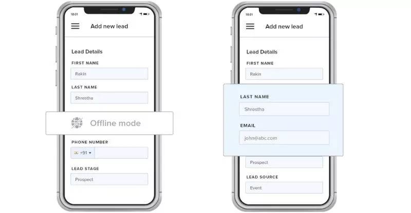 mobile crm - offline access