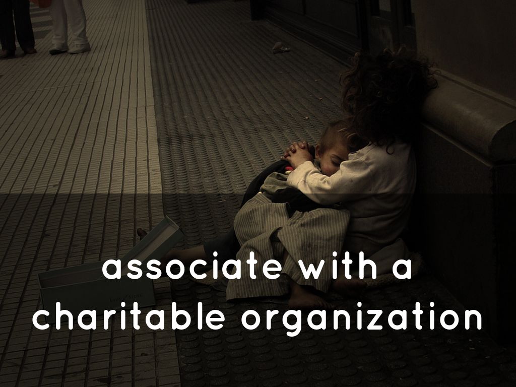 associate with charitable organization