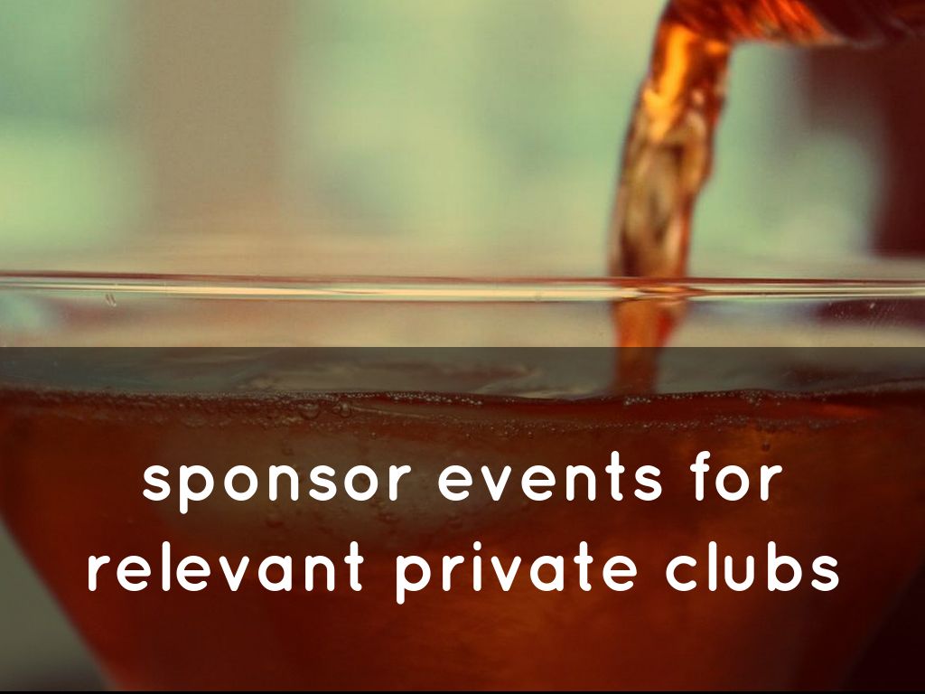 sponsor events for private clubs - real estate marketing ideas