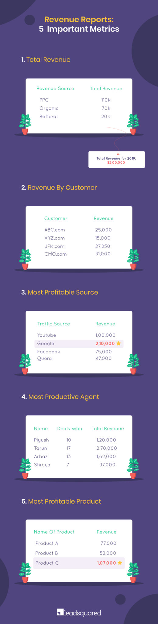 revenue reports - infographic