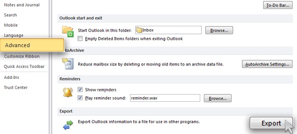 How to Export Contacts from Outlook : A Step by Step Guide 2 screenshot2a1