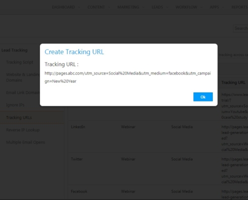utm tracking- tracking id