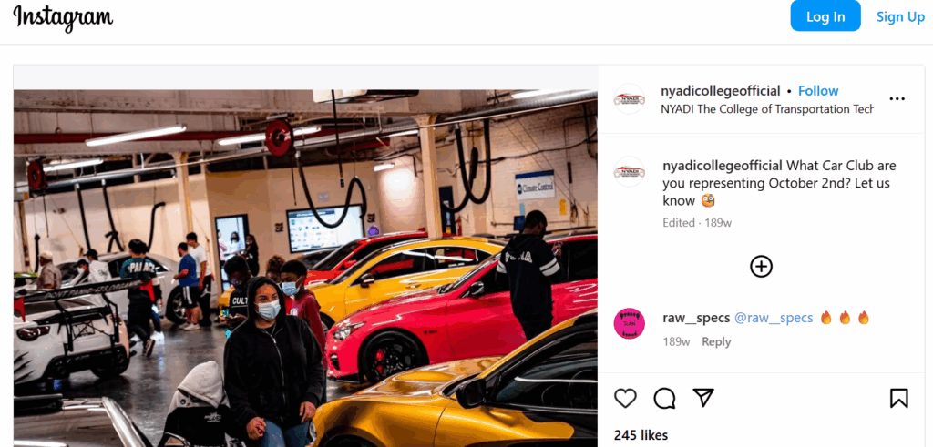 12 Social Media Marketing Strategies for Higher Education & Tools to Use in 2025 4 NYADI Instagram Post