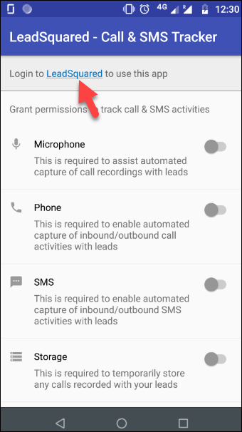 LeadSquared call and SMS tracking