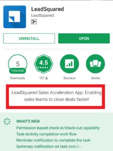 LeadSquared PlayStore