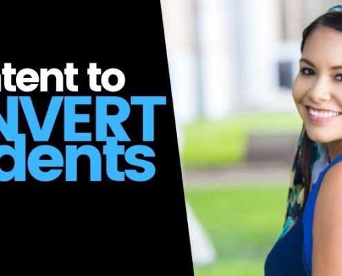 content to convert students