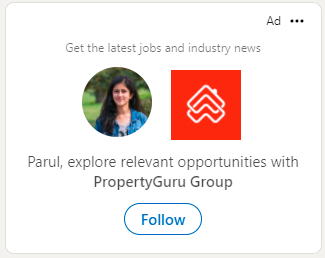 LinkedIn follower ad example - 2