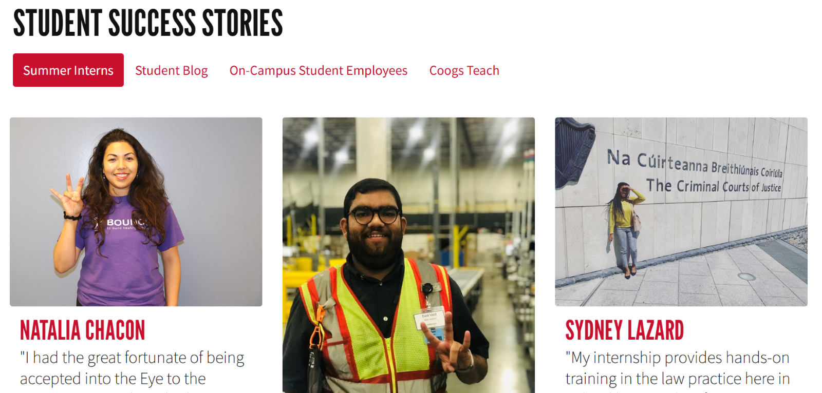 Be Seen, Be Found: The Value of SEO for Educational Institutions 7 University of Houston Student Success Stories