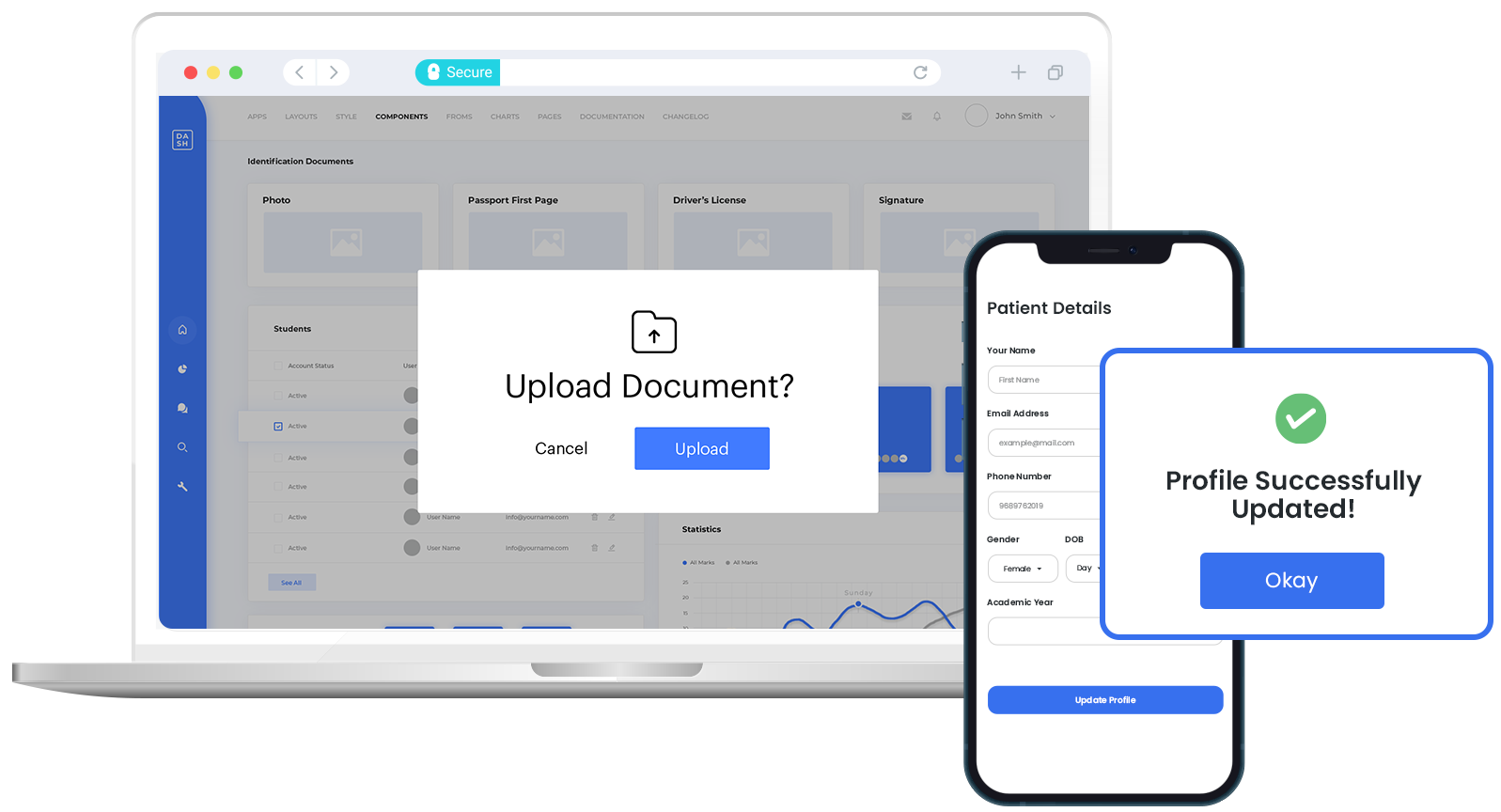 Self-serve portal for patients and referrals