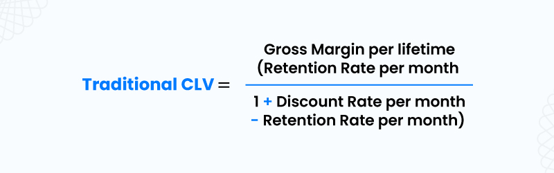 Traditional CLV formula 