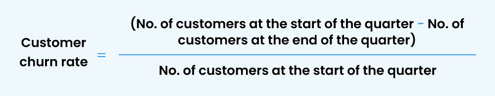 customer churn rate formula 