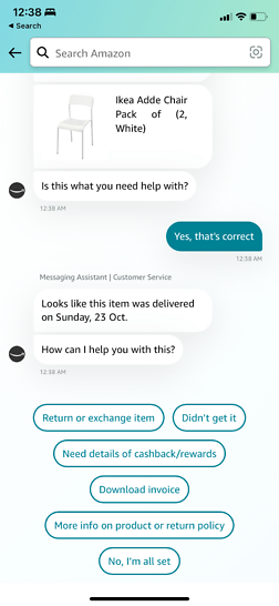 Amazon's personalized chatbot