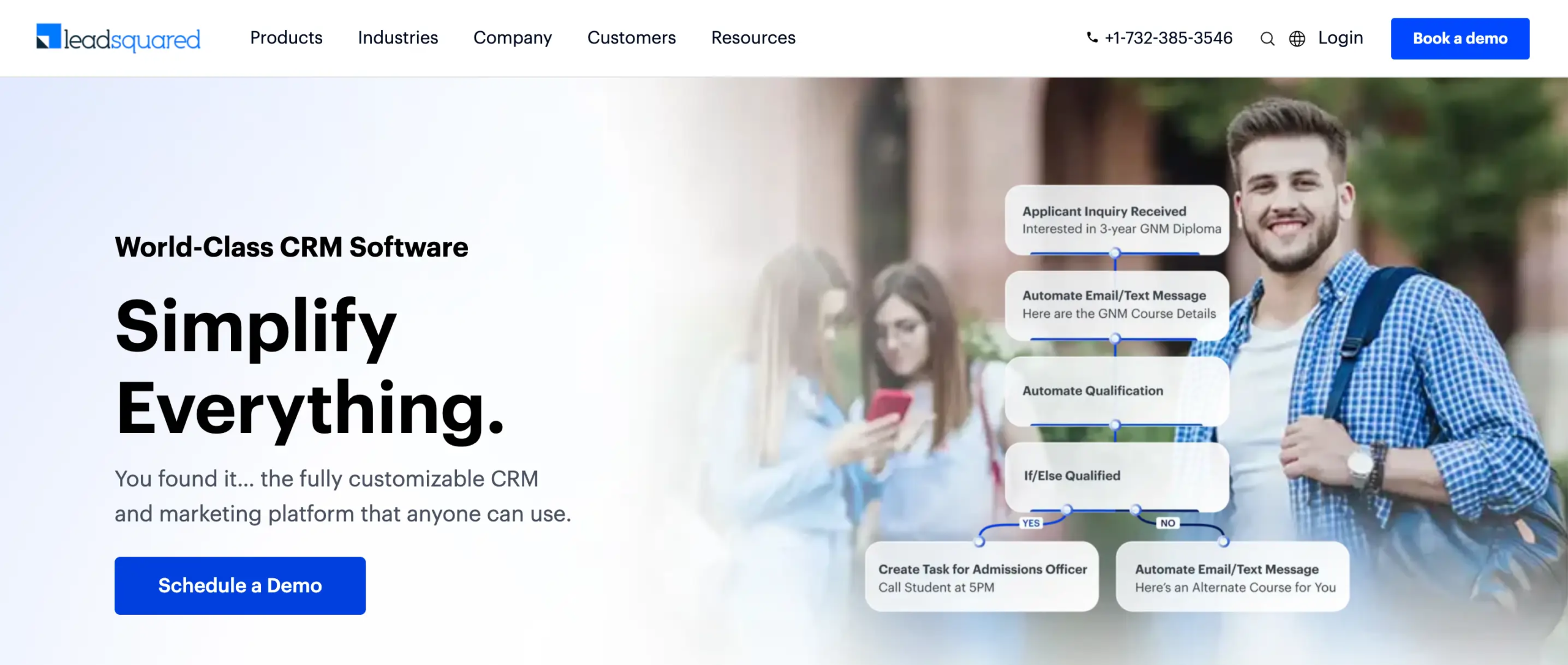 Top 10 Salesforce Alternatives for 2025 1 LeadSquared CRM Marketing Automation Platform For Healthcare And Education scaled