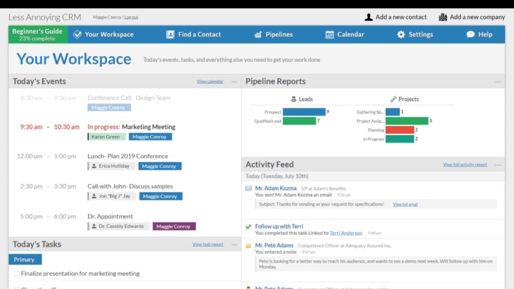 Salesforce CRM alternatives - Less Annoying CRM