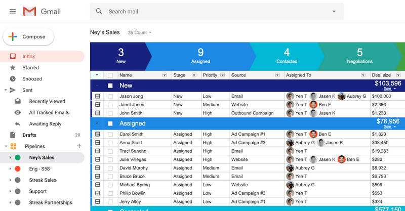 Streak email tracking tool