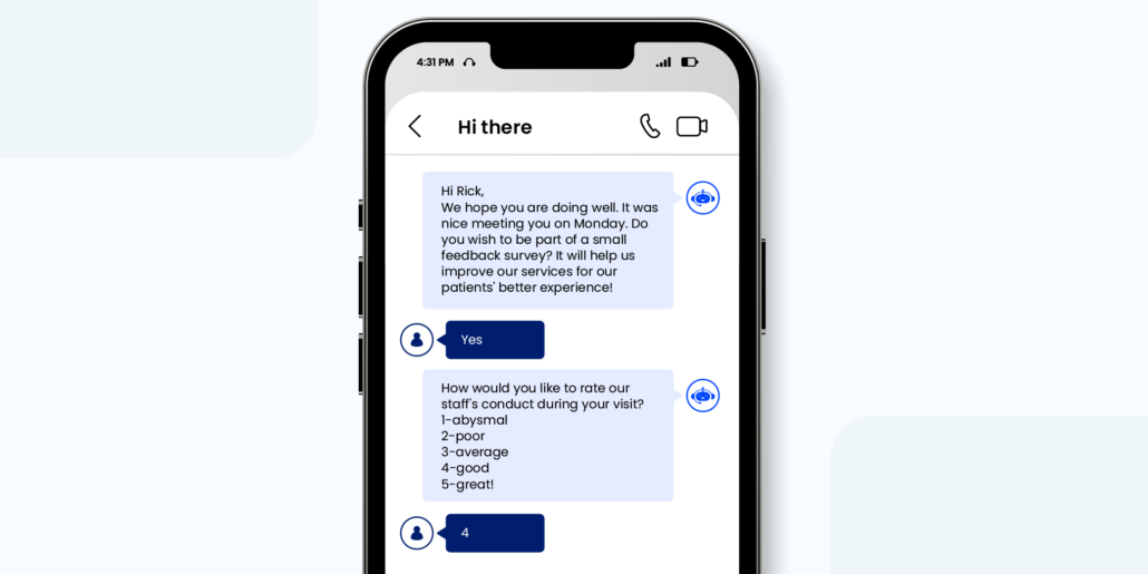 healthcare chatbot template to improve patient satisfaction