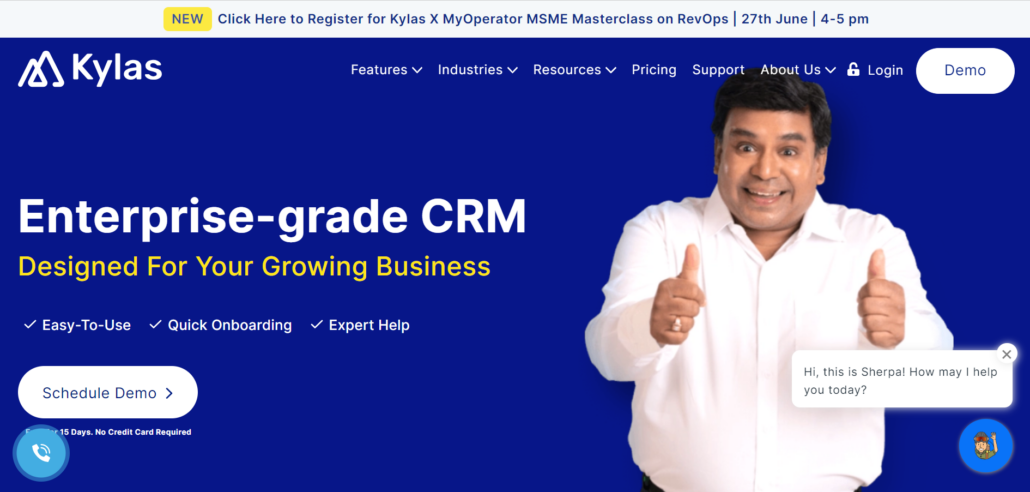 List of best CRM software in India - kylas crm software