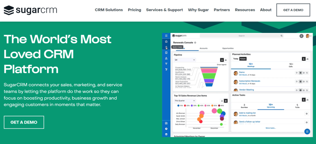List of best CRM software in India - sugarcrm software