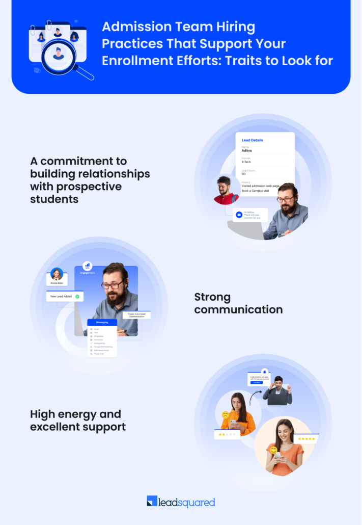 Desirable traits to look for in an admission counsellor 