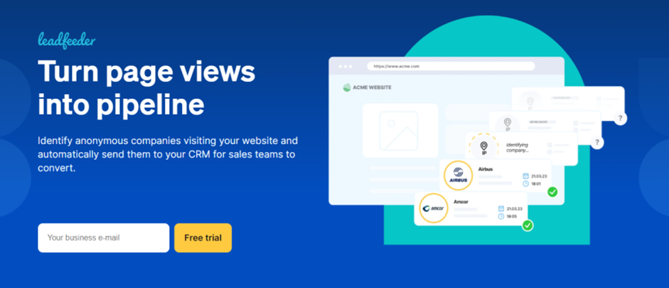 leadfeeder Website Visitor Identification Tool